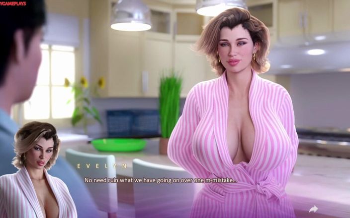 Naughty gameplays: Azgın ev sahibi orta yaşlı seksi kadın kiracısının önünde amını parmaklıyor,...