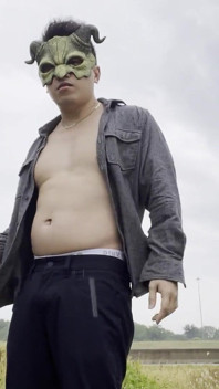 Rain-drenched Highway Exhibitionist: Muscular Stud Strips Naked Amid Rushing Traffic, Flexes, and Explodes in Ecstasy
