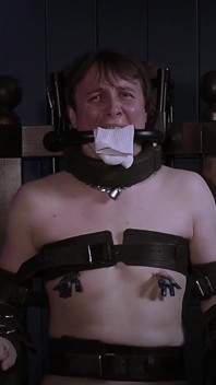 Rikki in Bondage Chair Steel Gag System & Sock Stuffing