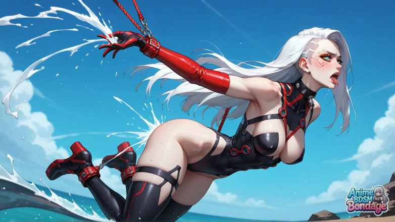 Anime BDSM Bondage: Seorang awek jalang terikat dalam episod xxx yang menakjubkan dengan...