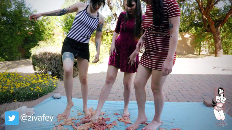 Ziva Fey: Ziva Fey - WAM raw meat feet revenge with Larzstord and...