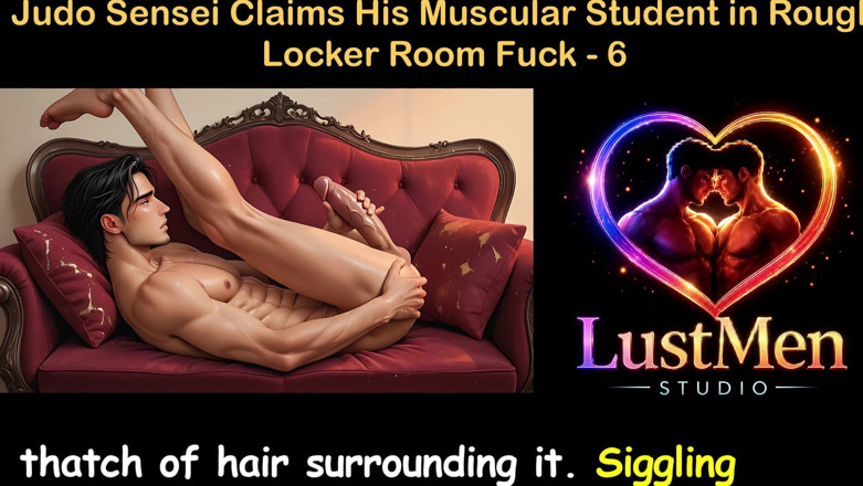 LustMen: ゲイオーディオセックスストーリー - 柔道先生が筋肉質な生徒を荒々しいロッカールームでセックス - パート6