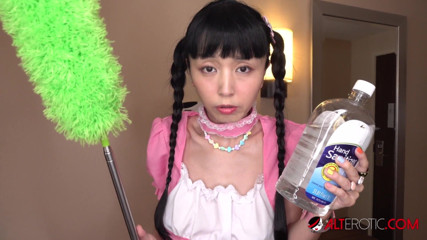 Alt Erotic: Misha Montana has sex with the hotel cleaning lady