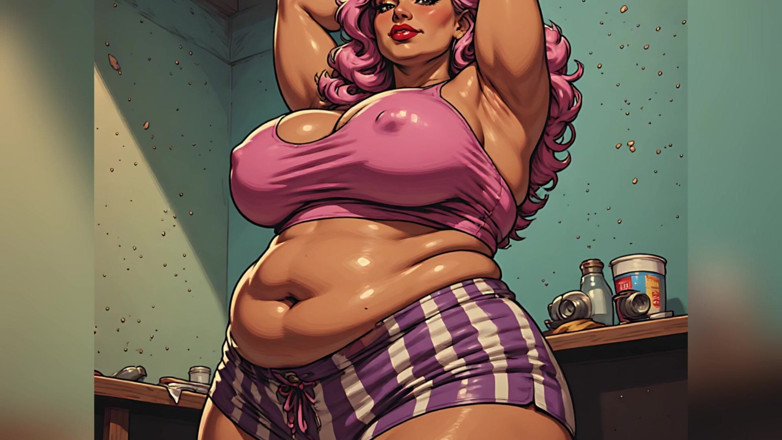 AI Porn: Ragazze con arte dei muscoli