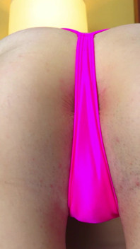 Arielle Lane - Pink Thong Try on