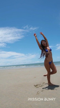 Beach Sexy Flashing in Mini Bikini - Outdoor Fun