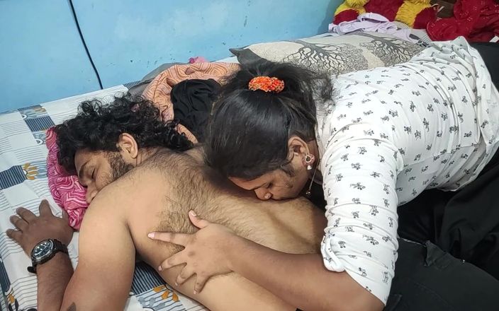 Vaishnavysharunraj: Long Lip Lock with Step Sister in Bedroom