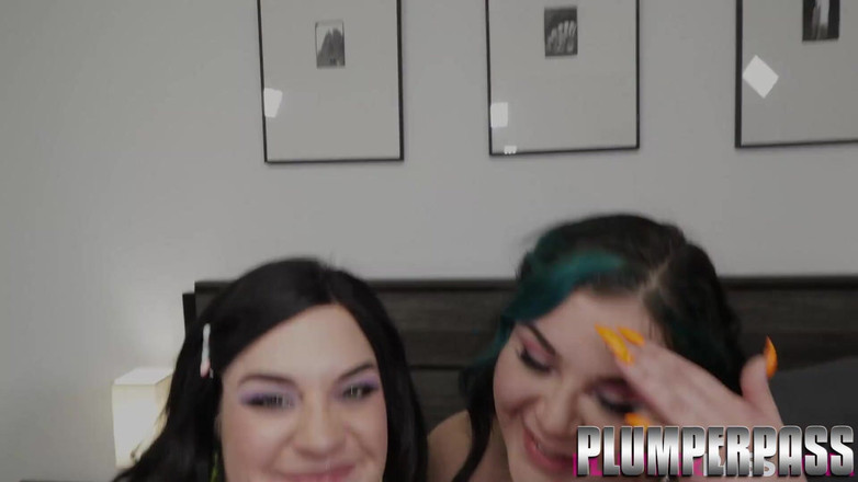 Plumper pass: Bbw pov chơi ba người với con cu to trắng