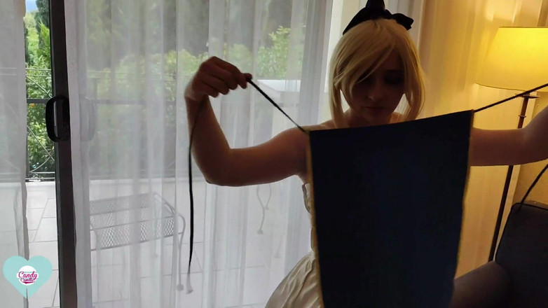 Kndy Kmille: Artoria saber lagi asik muasin memeknya pakai vibrator sohimi sampai...