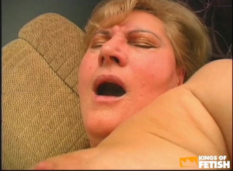 Fixed on Mature: Chubby granny have orgasm while a blonde teen sticks a...