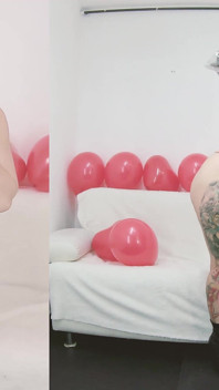 Valentine's Day Breath Play Big Tits