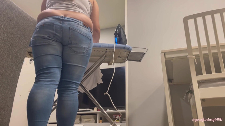 Your fantasy studio: Butt Crack in Jeans While Ironing