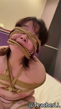 Tied Vibrator Breast Clamps