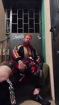Young Scallyboy Sucks by Big Chav Red Handsome and Powerful Man