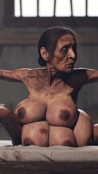 Old Granny with 6 Breasts in Bondage - Extremely Horny & Cumming Hard (ai)