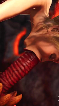 Inferno. Cehennemde ateşli seks. Şeytan genç seksi bir köleyi sert sikiyor