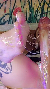 Footjob Grande Cazzo Piedi Sexy