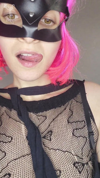 Uncover My Pleasure with My Kitty Mask and Natural Tits