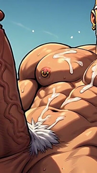 สไตล์ Dbz - Ai Art ผู้ชายสุดฮอตกับควยใหญ่