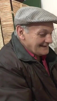 Horny brunette fucks old man in waiting room