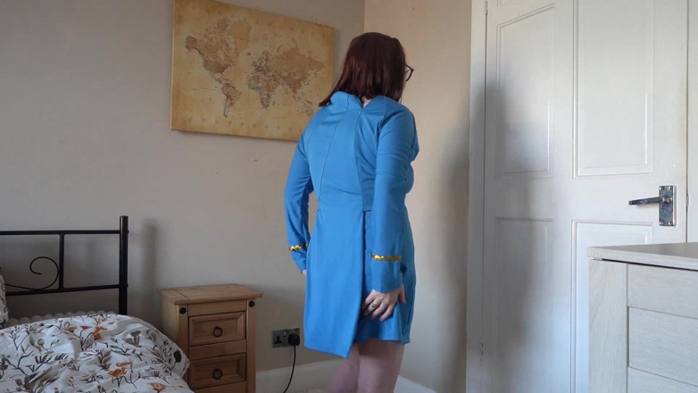 Littlevixen: Striptease in Star Trek Cosplay Nurse Uniform
