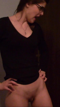 Kinky Teen Pee on the Floor and Talks About How She Feels