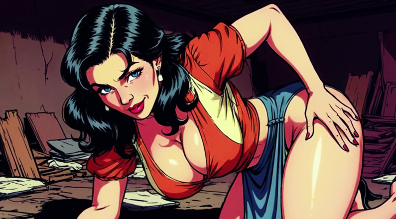 AI Porn: Ai cartoon milf trêu chọc
