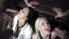 Pervy Studio: Le ragazze del college annoiate hanno un'orgia in biblioteca