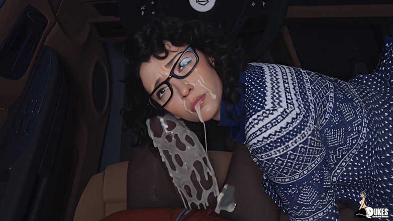 Enter Tranz: Cowok kampus ngentot profesor futa-nya di dalam mobil.