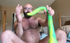 Long Anal Snake All the Way in My Guts. Ftm Trans Man All Holes Play