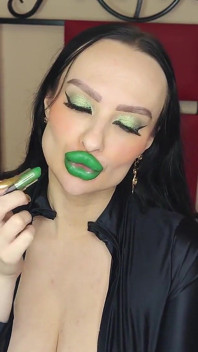 Verde minty batom brilhante pouty bimbo beijos 1080 Fhd