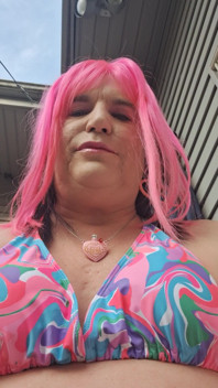Sitting Outside Sunbathing and Teasing Men!