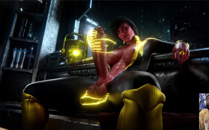 L6RD7BLU3 FUTA: 후타 자지를 빨아주는 큰 자지 엉덩이, 그녀의 큰 후타 자지를 존나게 따먹는 노란색 등불