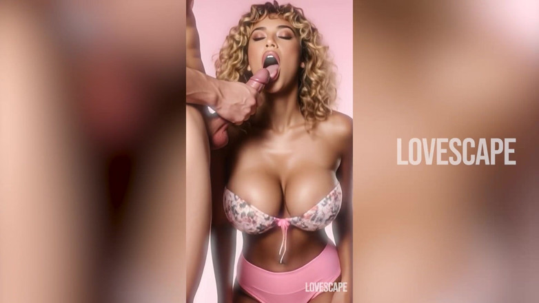 Lovescape: Fotograful fute clientul Sexy Mulatta - futai cu reflexie completă în oglindă