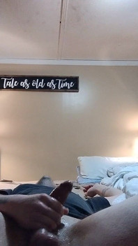 Horny Stepdaddy Strokes Himself