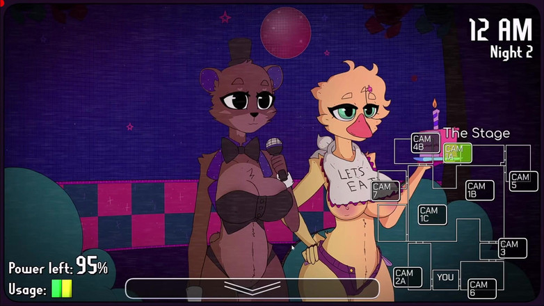 LewdArcade: Fuzzboobs'ta beş gece kesin sürüm porno oyunu [bölüm 01] seks oyunu