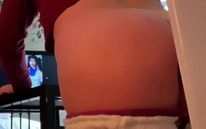CindieLove: Sexy gladde kont transeksuele anale dildo slet Mietje Cindie Love