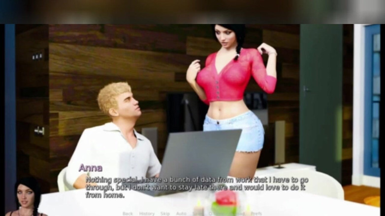 3DXXXTEEN2 Cartoon: Anna podyumda dışarı çıkıyor. 3 boyutlu porno çizgi film seks