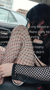 A Huge Risky Cumshot Flashing at a Full Parking Lot