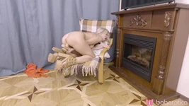 Jessika Blond Cums on a Big Dildo While Wearing High Heels