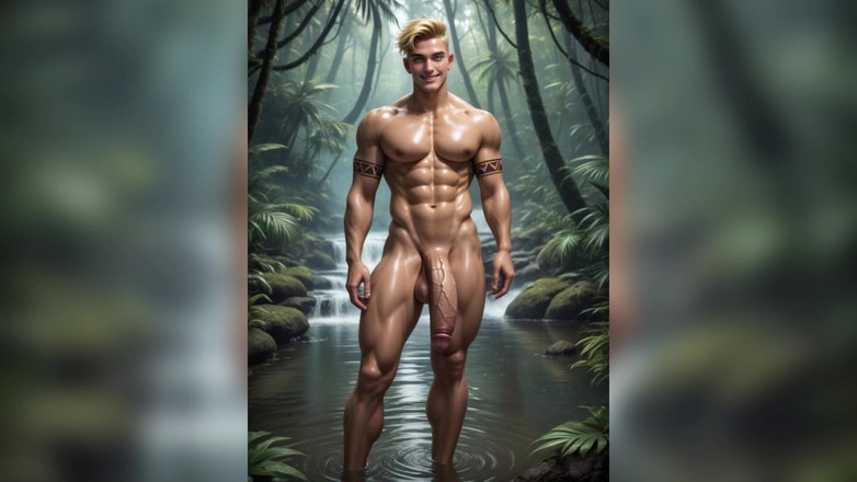 AI gay porn: Ai Gay巨大的鸡巴表演