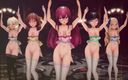 Mmd anime girls: Mmd r-18 anime kızları seksi dans eden klip 244