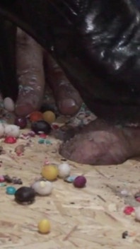 Marche sur des bonbons