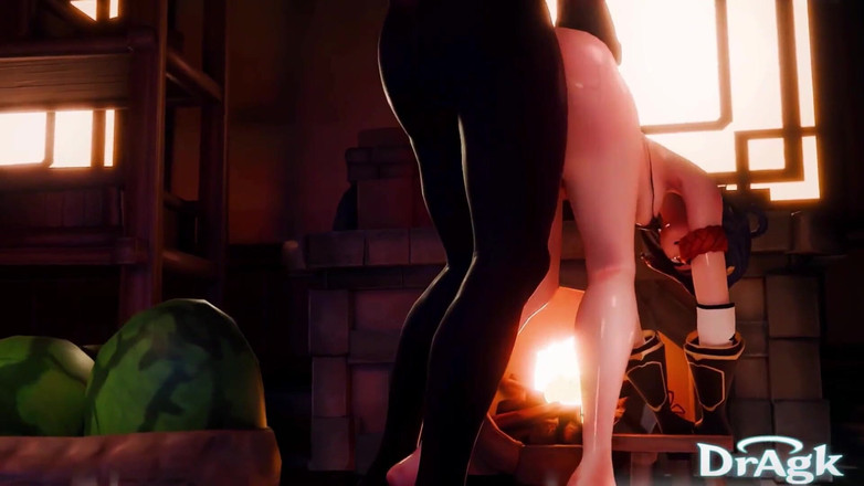 DrAgk: Timeskip Xiangling Dikongkek Di Dapur Sendiri Impak Genshin – Animasi 3d Hilichurl...