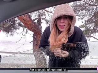 Milfetta: A Village Hitchhiker Girl Pays for His Fare in Kind.