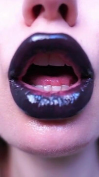 Get Lost in the Mesmerizing Gloss of My Phat, Gothic Lips as I Tease and Kiss You Into Submission