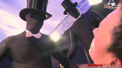 EroCom: Anal gangbang in a gentleman's club with a noble German...