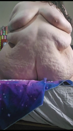 SSBBWLadyBrads: SSBBW, dicker bauch wackelt, lärmiges bett