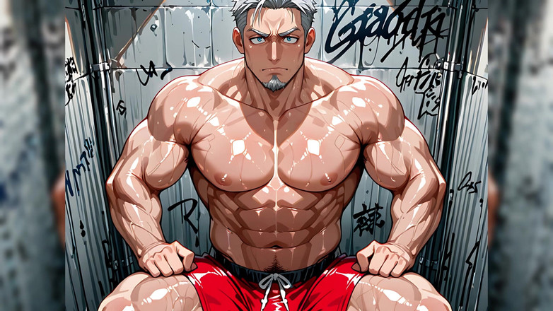 Erotic Man: Ai-mannen met enorme spieren