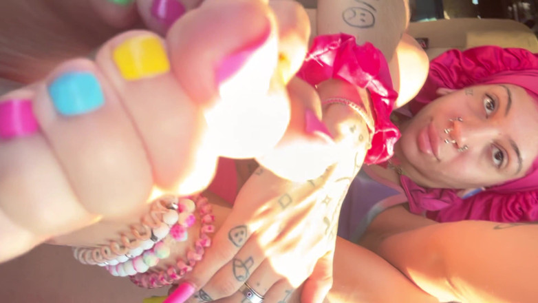 Nali Marie: Soft Soles POV Foot Teasing Small Wrinkled Feet Sunlight Car...